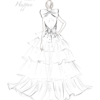 Printable Fashion Figure Templates : Fashion Sketchbook 10 Head Figures - Image 7