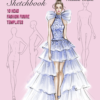 Printable Fashion Figure Templates : Fashion Sketchbook 10 Head Figures