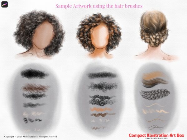 Compact Fashion Illustration Art Box Procreate Brushes - Image 8