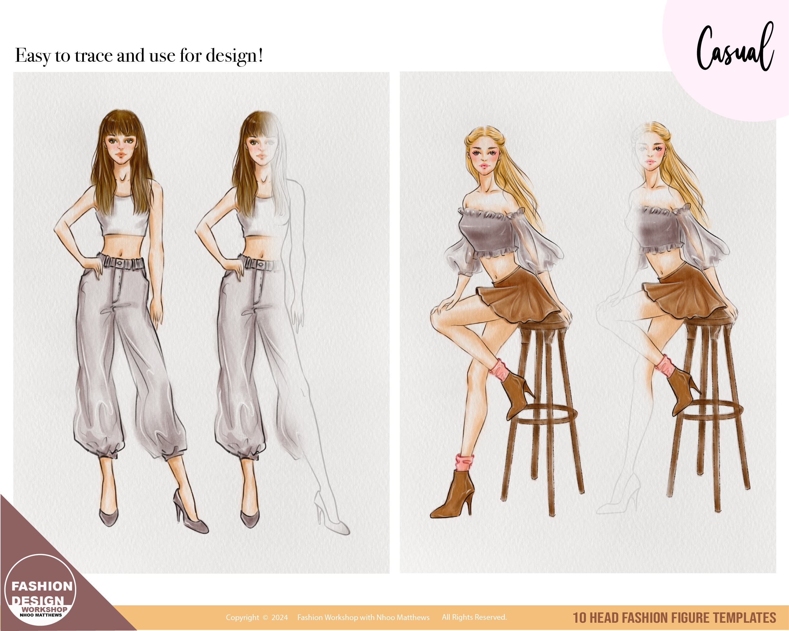 √[PDF] DOWNLOAD FREE' Fashion Sketchbook Figure Template: This professional Fashion  Illustration Sketchbook contains 230 female fashion figure templates. All f  / X