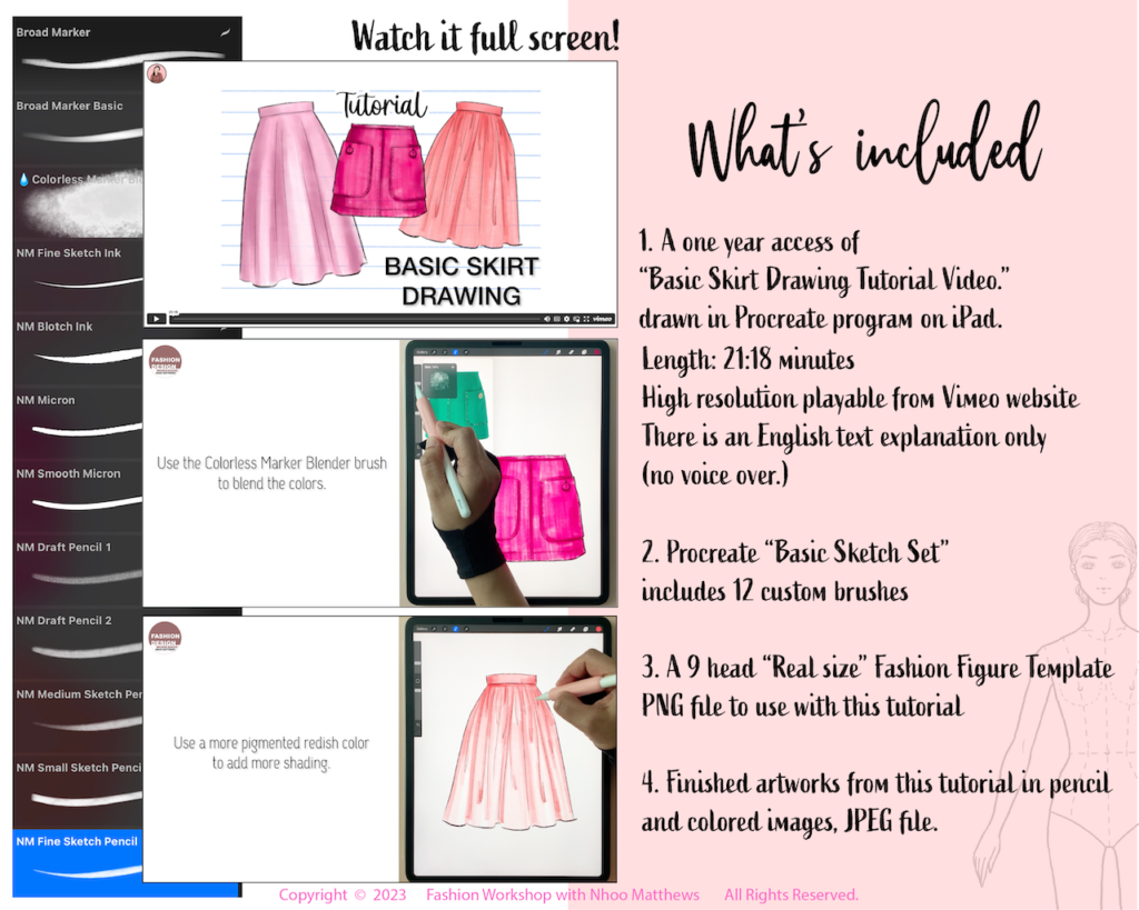 Fashion Drawing Tutorial Basic Skirt Drawing For Beginner Level