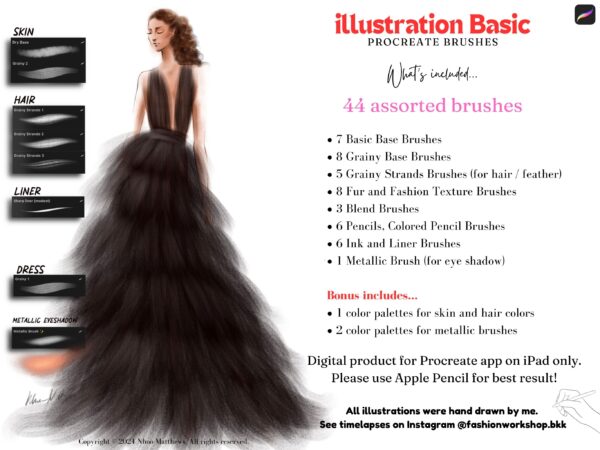 Illustration Basic Procreate Brushes - Image 2