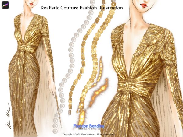 Fashion Beading Procreate Brushes - Image 3