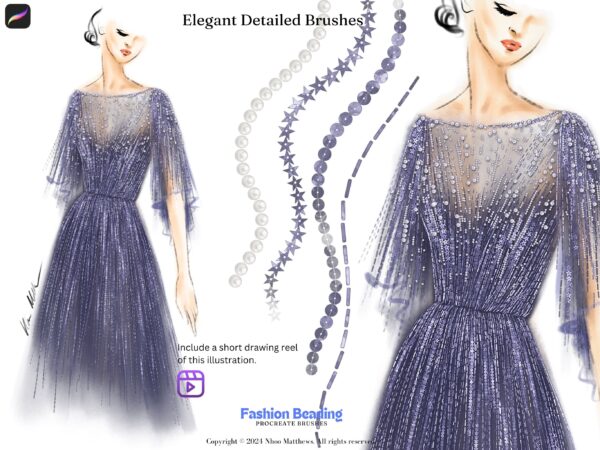 Fashion Beading Procreate Brushes - Image 4