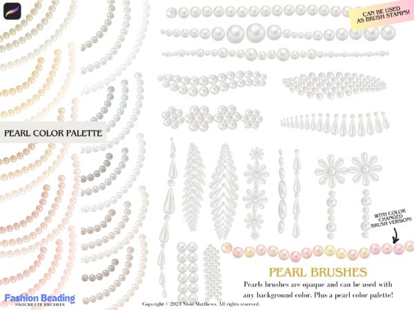 Fashion Beading Procreate Brushes - Image 9